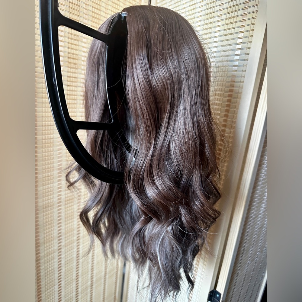 CSC Hendrix STANDARD Size Natural Wavy Brown with Grey Streaks Wig - Women’s Wig